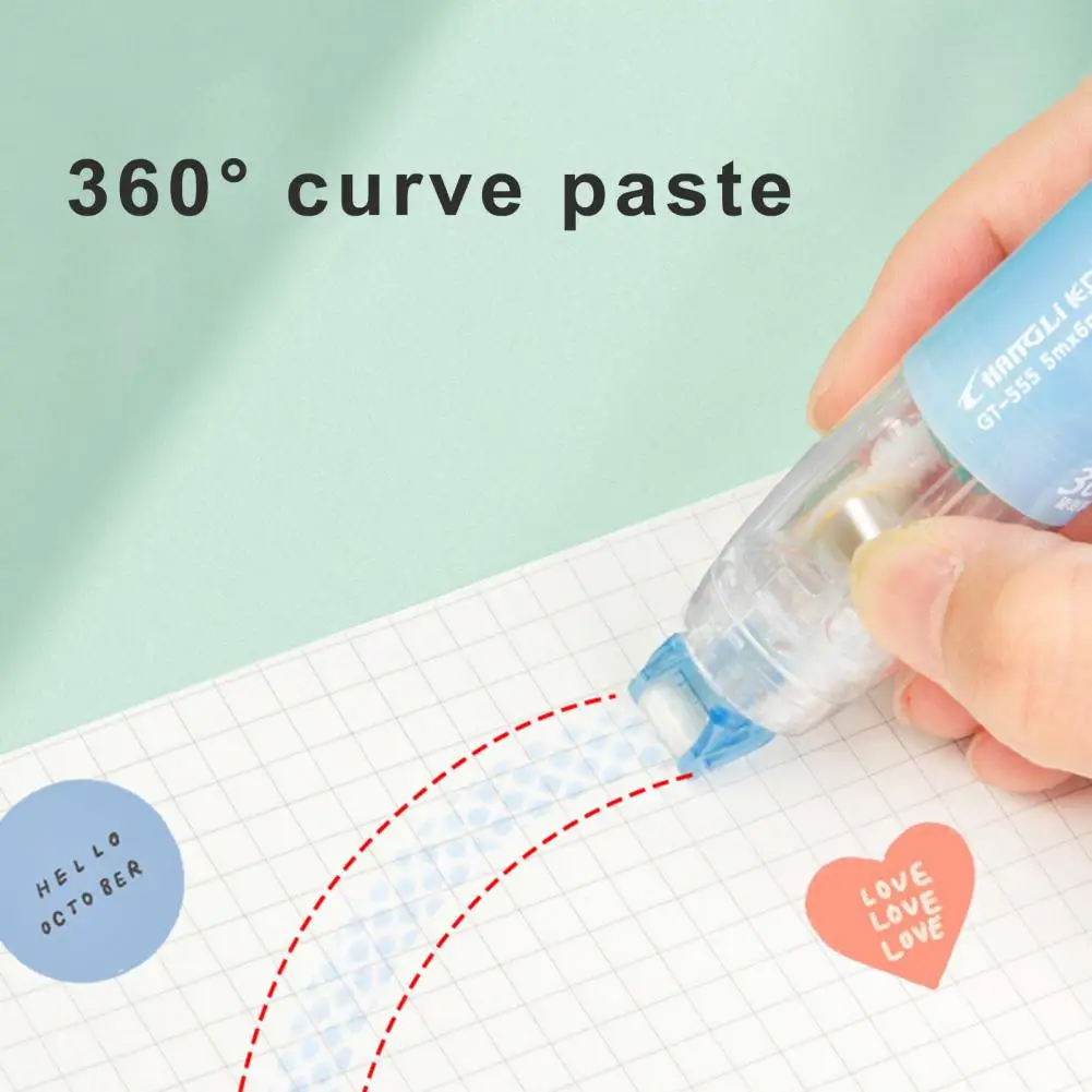 Glue Tape Roller Retractable Double Sided Tape Roller Scrapbooking Adhesive Dispenser DIY Strong Scrapbooking Accessories
