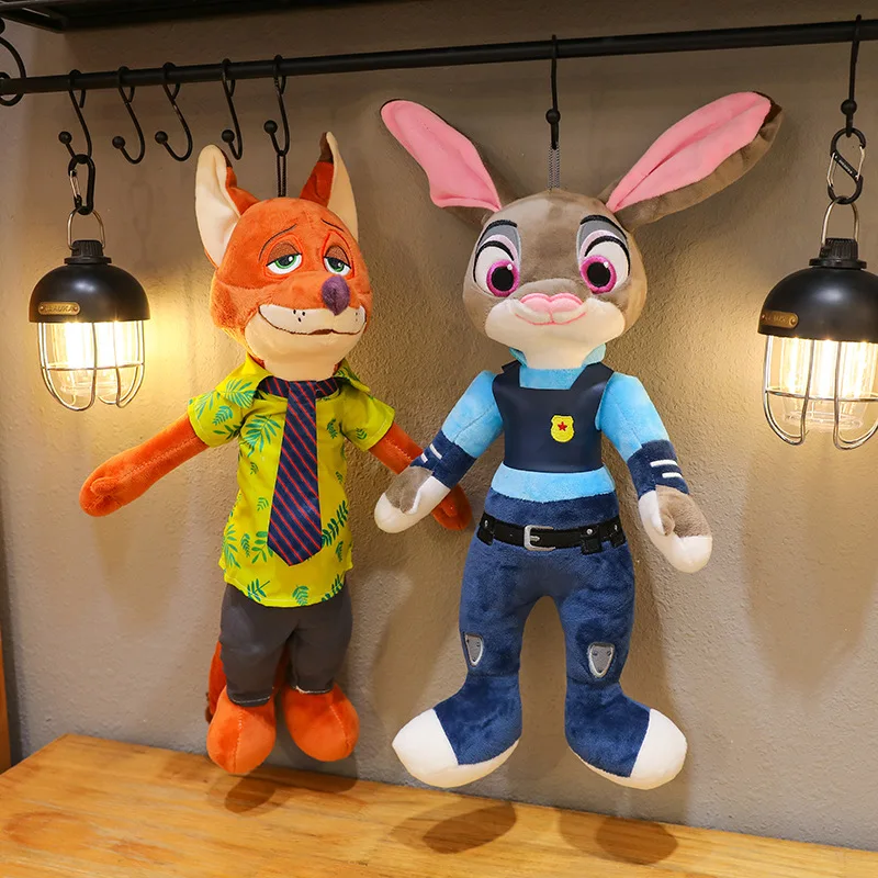 Cartoon Cute Animal Rabbit Judy, Fox Nick Plush Toy Bedroom
