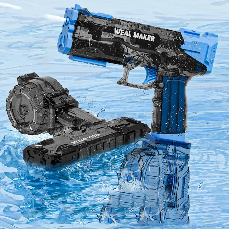 New Summer Water Gun Electric Pistol High-pressure Full	Automatic ShootingWater	Beach Toy	Gun For	kid	Children	Boys Girls Adult 5
