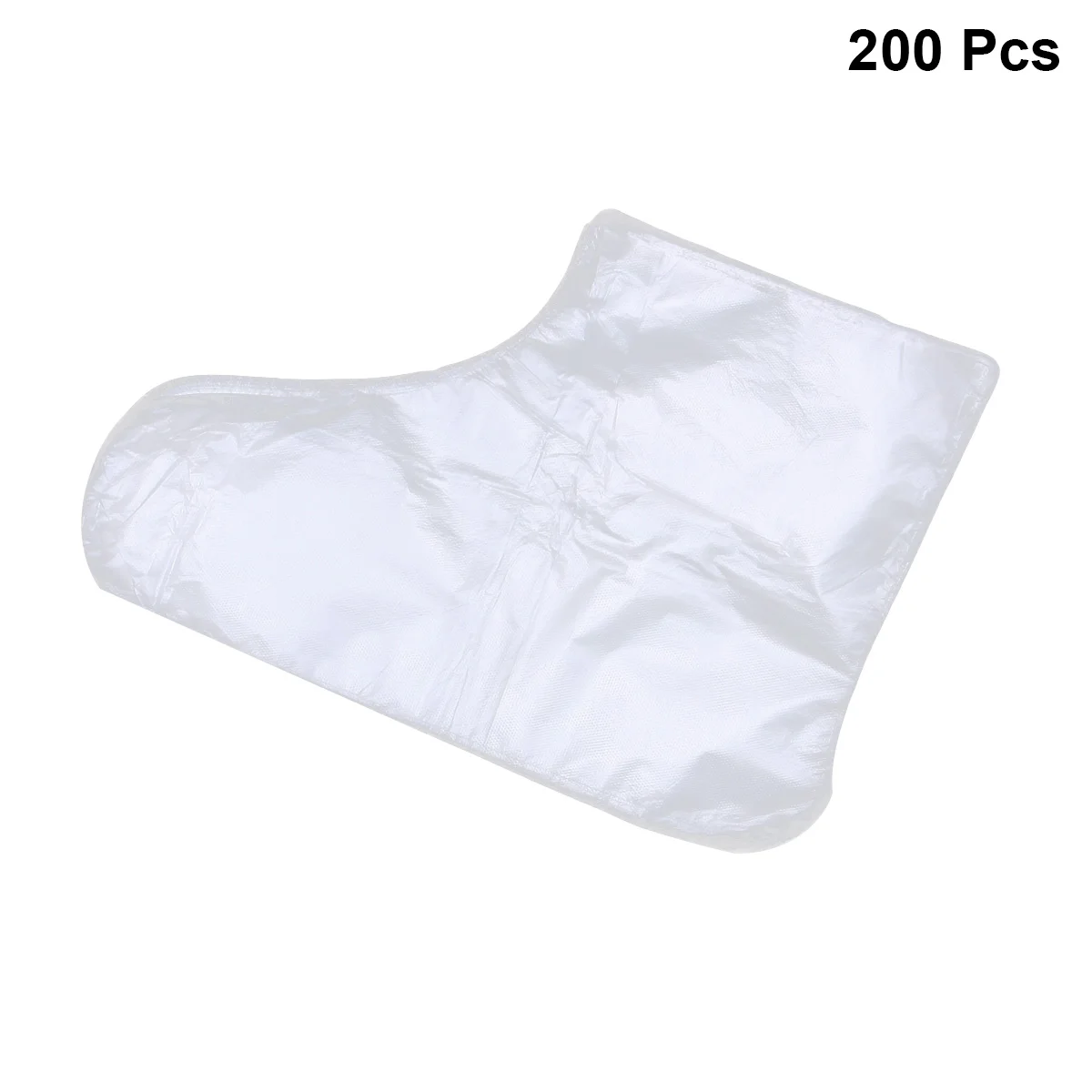 Lotion Socks 200 Pcs Clear Plastic Disposable Booties Foot Transparent Paraffin Wax Liner Pedicure Moisturizing Disposable Shoe Covers