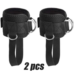 Premium Ankle Straps for Glute and Leg Workouts in the Gym (Black - 2Pcs)