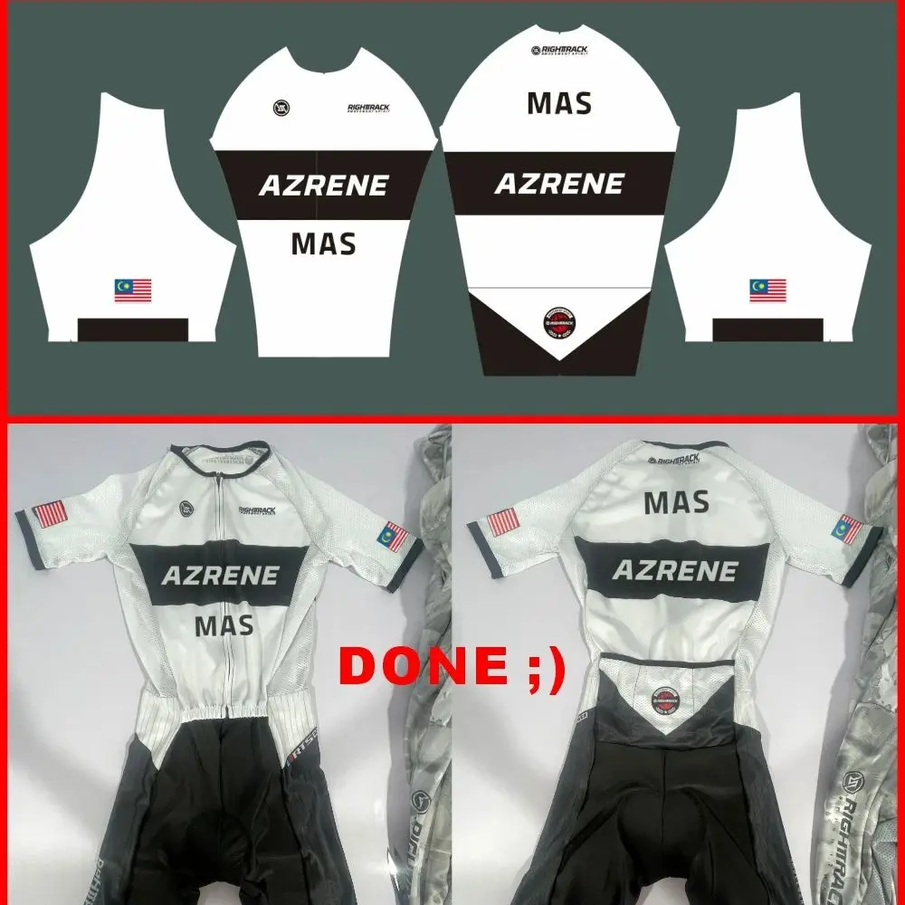 Custom Name Flag Trisuit Clothing Men's Triathlon Skinsuit RIGHTTRACK Swimming Cycling Running Competition Apparel 3
