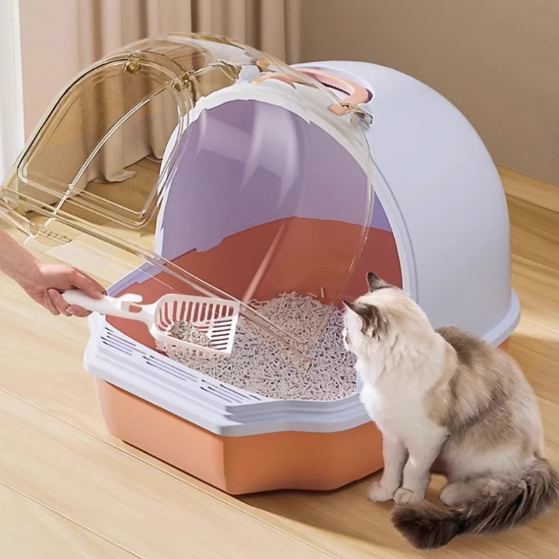 

Drawer Fully Enclosed Cat Bedpans Litter Basin Large Size Deodorization Cat Bedpan Excrement Aseo Para Gatos Pet Products QF50CB