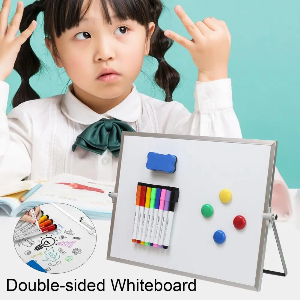 Kitchen Counter Whiteboard Magnetic Whiteboard Portable Double-sided Magnetic Desktop Ideal for Home Office Teaching