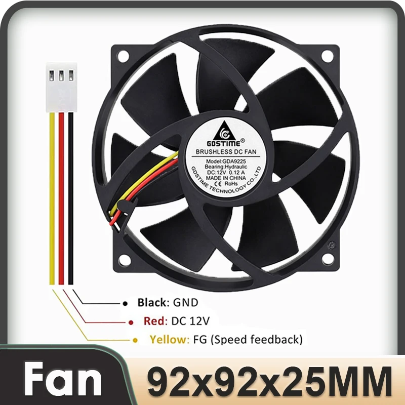 200 PCS lot Gdstime 3Pin 12V DC Hydraumatic Radiator Cooling Cooler Fan 9225 90M 200 PCS lot Gdstime 3Pin 12V DC Hydraumatic Radiator Cooling Cooler Fan 9225 90M