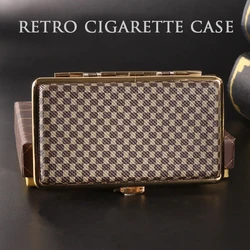 20Pcs Retro Lengthened Thin Cigarette Case Leather Material Split Wear-resistant Anti-Pressure Cigarette Accessories