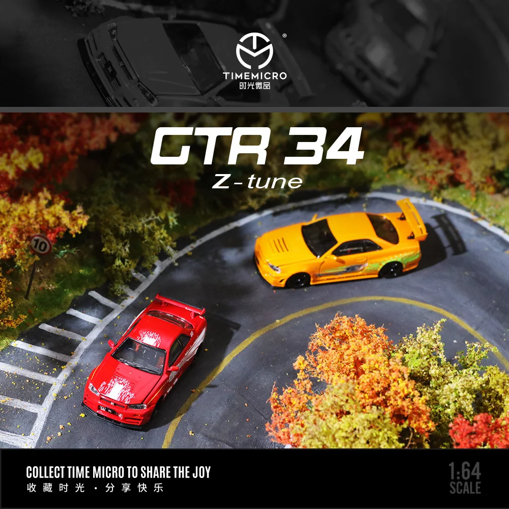 In Stock TimeMicro 1:64 Nissan GTR34- Fast & Furious Painted Alloy model 3
