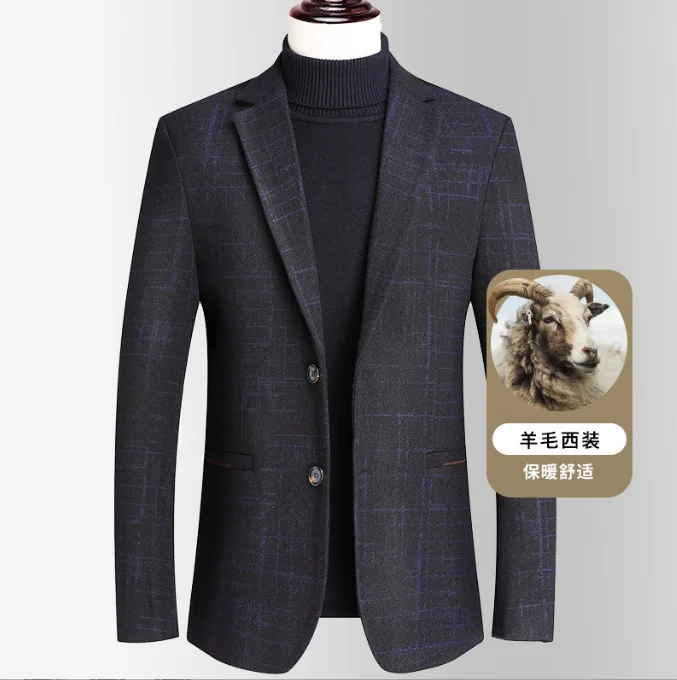 

Men's solid Autumn new suit suit men's loose casual handsome loose top, single coat
