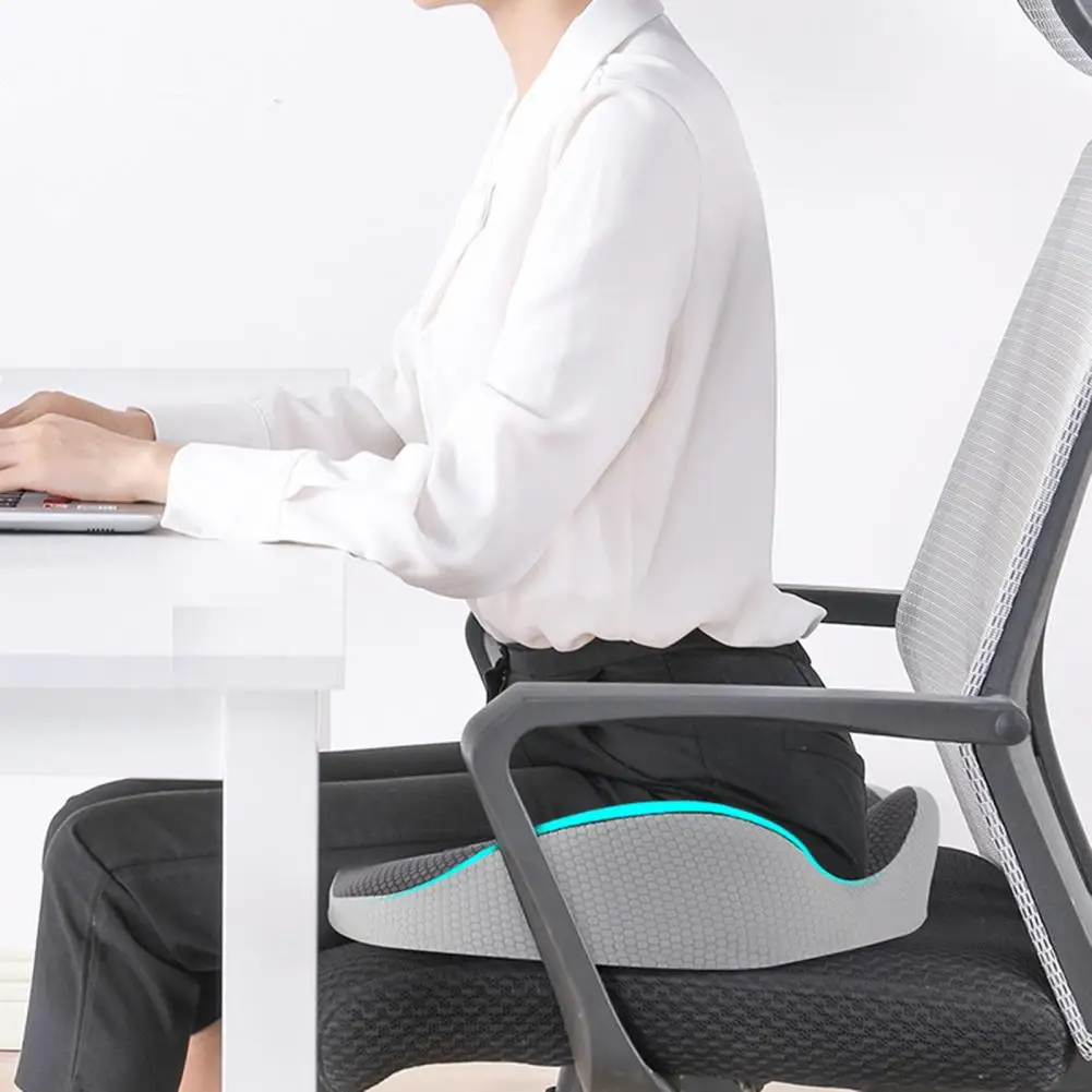 

Car Seat Cushion Ergonomic Memory Foam Seat Cushion for Office Chair Gaming Desk Car Seat Comfortable Pain Relief Pad for Home