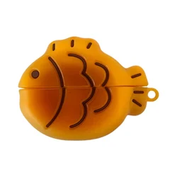 Bluetooth Protective Silicone Cartoon Cake Ghost Earbuds Case with Ring Anti - Drop - Buds 4 (BROWN)
