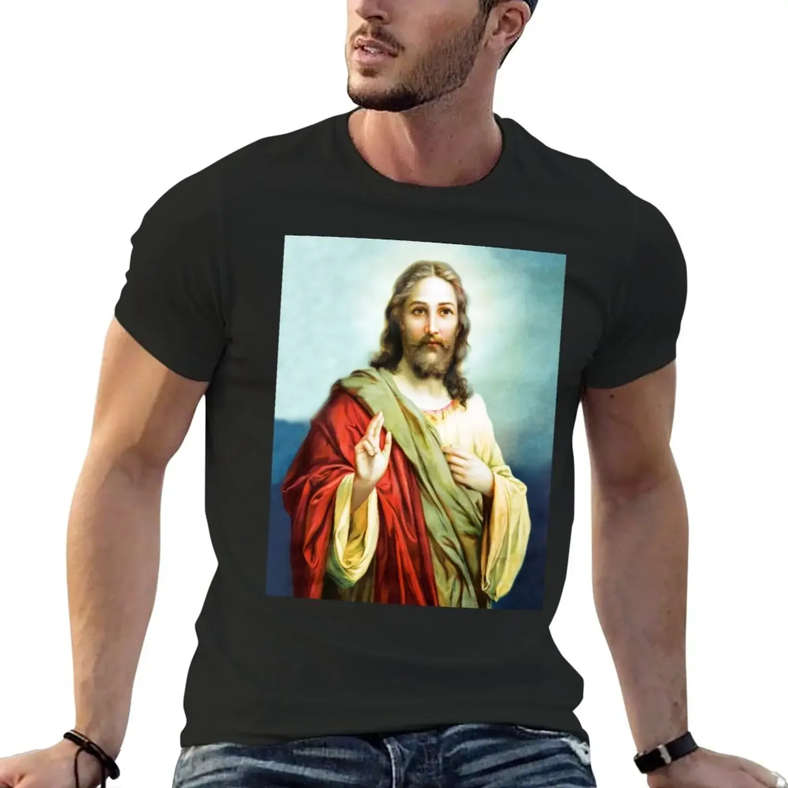 

Jesus Bliss T-Shirt korean fashion summer clothes sublime fitted t shirts for men