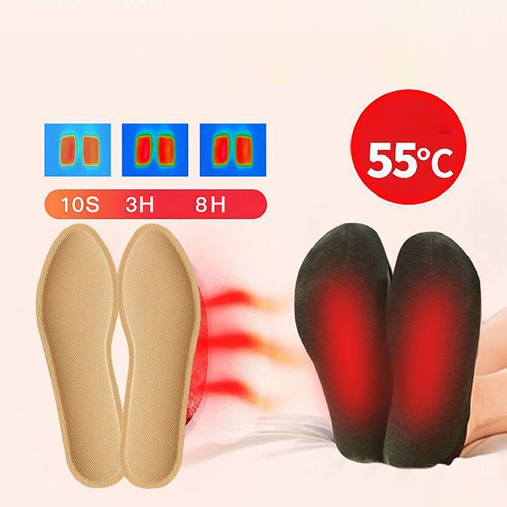 

1 Pair Winter Self-heating Insoles Warm Heating Insoles Warm Foot Heater Pad Shoes Boot Pad For Woman Man Autumn Winter Insoles