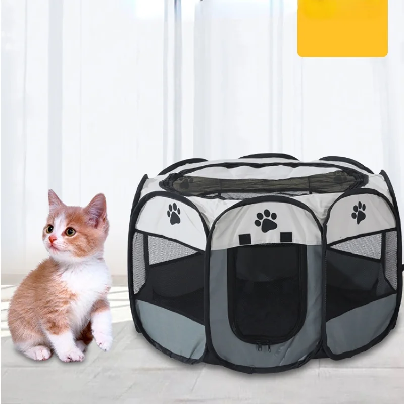 

Portable Foldable Pet Dog Cat Puppy Playpen Pets Tent Oxford Cloth Scratch-resistant Dogs Crate Cats Maternity Kennel Cat Kennel