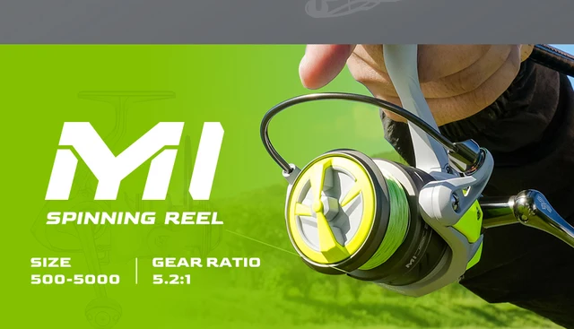 HANDING M1 Spinning Reel Graphite Reel, 9 + 1 Ball Bearings, 12kg Max Drag,  5.2:1 Gear Ratio, All Purpose Fishing Spinning Reel - AliExpress
