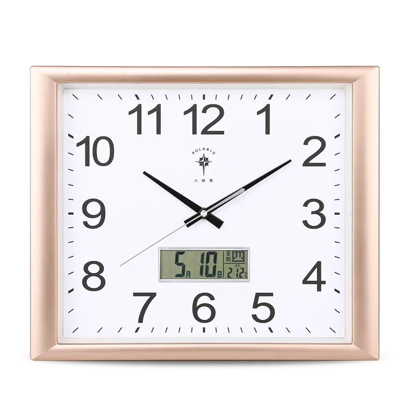 Square Digital Wall Clock LED Calendar C  