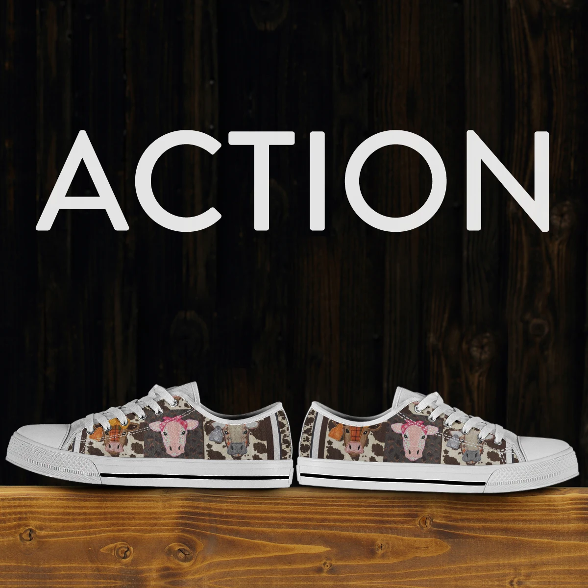 Cute Animal Cow Lover Canvas Shoes Women Breathable Sneakers Brand Sport Shoes For Woman Casual Vulcanized Shoe Flats