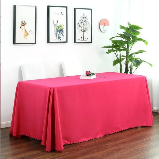 

Tablecloth Rectangular Satin Table Linens Washable Polyester Stain Resistant Table Cloth