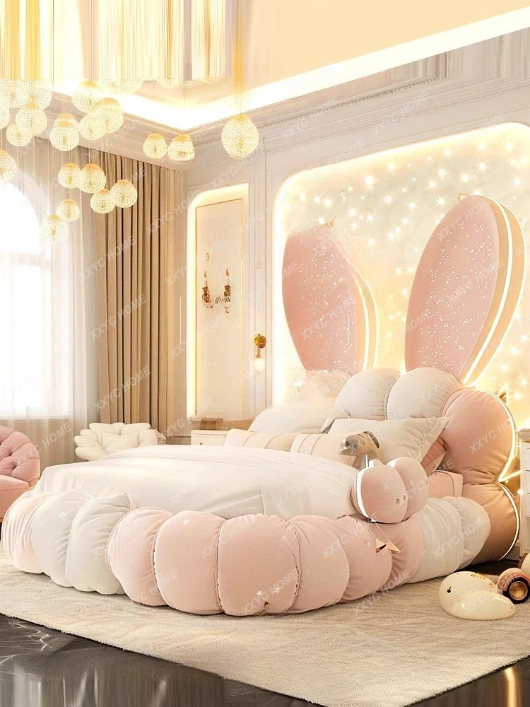 Проживання в сім'ї дівчина діти односпальне ліжко мила рожева спальня ліжко