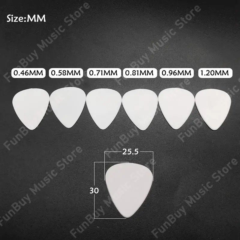 Guitar Picks 30pcs 0.46mm 0.71mm Plastic Acoustic Electric Ukulele Standard Mediators Plectra Plectrum Guitarra Parts guitar picks