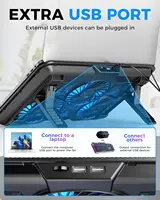 Laptop Cooling Pad with 6 Fans, 7-Angle Adjustable, Fits 13-17.3 Inch Laptops - Image 5