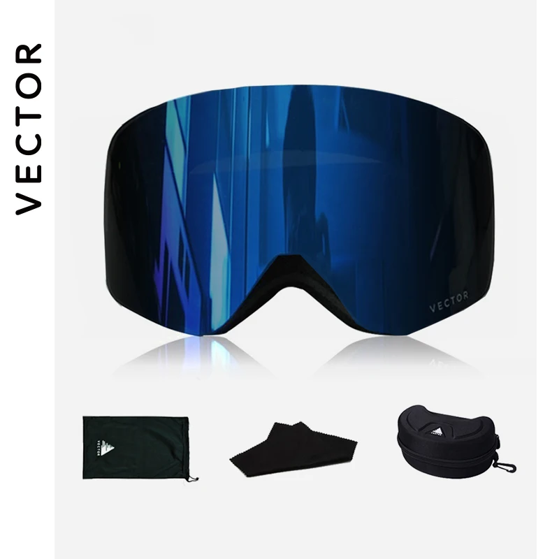 Gafas de esquí RIOROO, gafas de snowboard para hombres, mujeres, adultos y  jóvenes, gafas OTG, 100% protección UV, antivaho y visión amplia