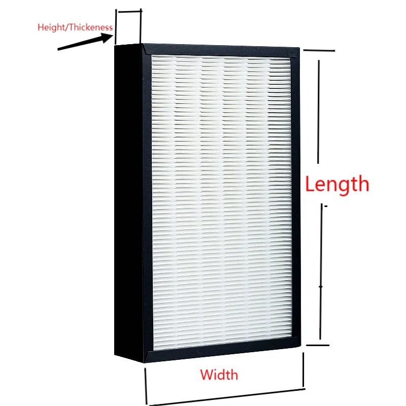 Custom Made Hepa Filter 250*120*20mm Air Purifier Filter Air Purifier Parts
