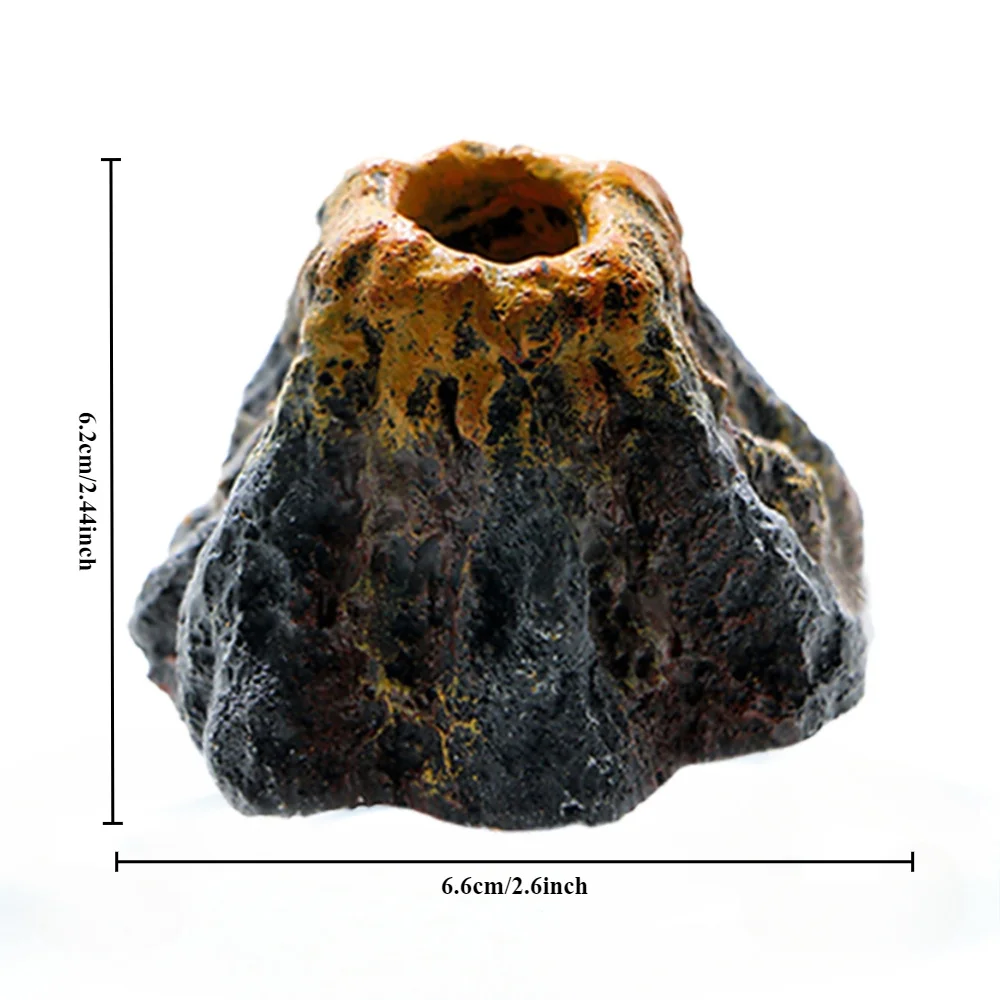 Fish Tank Decoration Landscape Rockery Aquarium Simulation Volcano Can Be Self-loaded Oxygen Pump Home Crafts Decoration