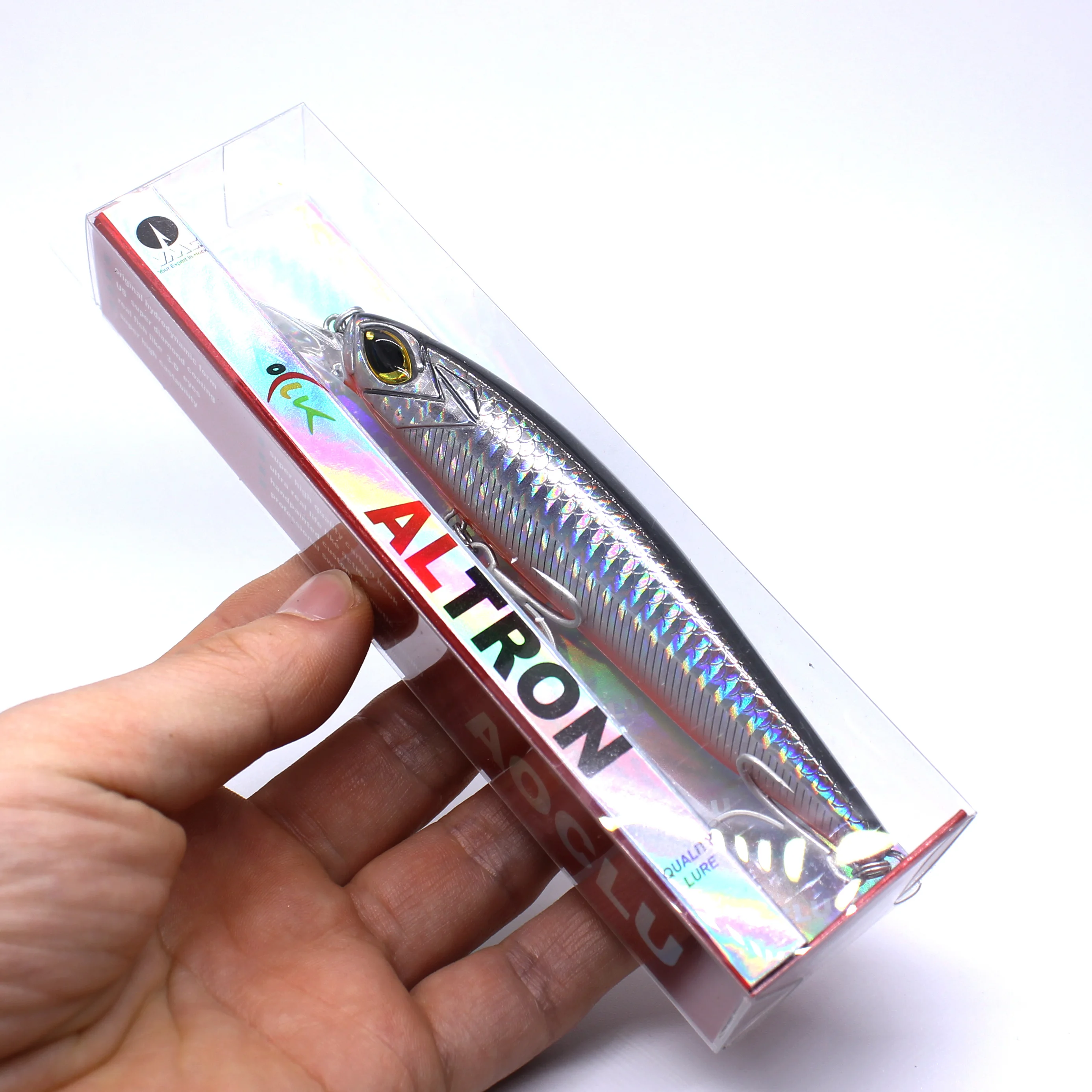 Aoclu Float Troll ing Wwobbler 140mm 20g Tiefe 3,2 m harter Köder Minnow Kurbel Shad Angel köder Magnet Gewichts transfer Ocean Fighter – Detail 13