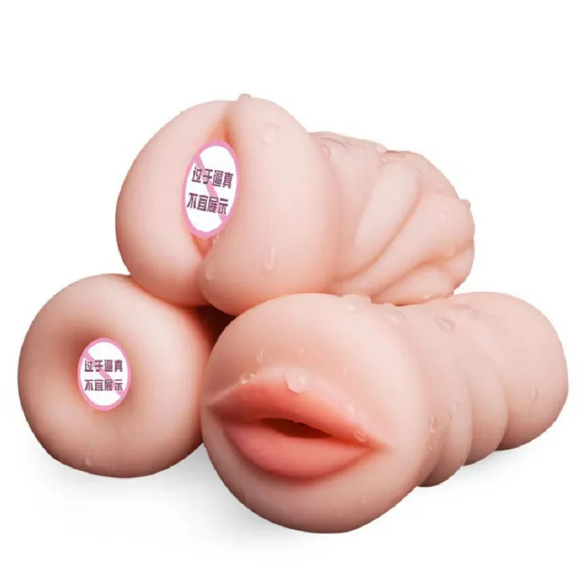 Realistic deep throat vagina Artificial real pocket pussy Oral male masturbator Blowjob cup Erotic sex toys For men Adult games