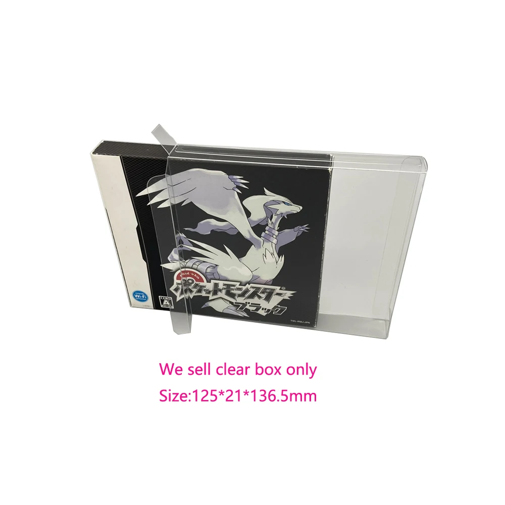 

Прозрачная крышка для домашних животных, 100 шт., для NDS Poke mon, Япония, США, версия, демонстрационная коробка для хранения игр