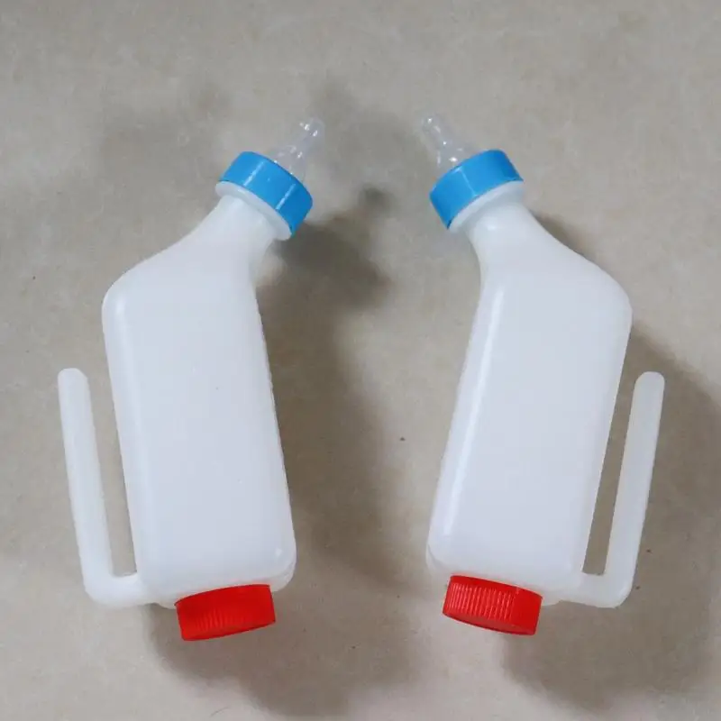 Lamb Feeding Bottle Goat Milk Feeder Bottles Small Animal Lambs Milks Bottle Nursing Milk Feeder Cow Feeding Apparatus For Dogs