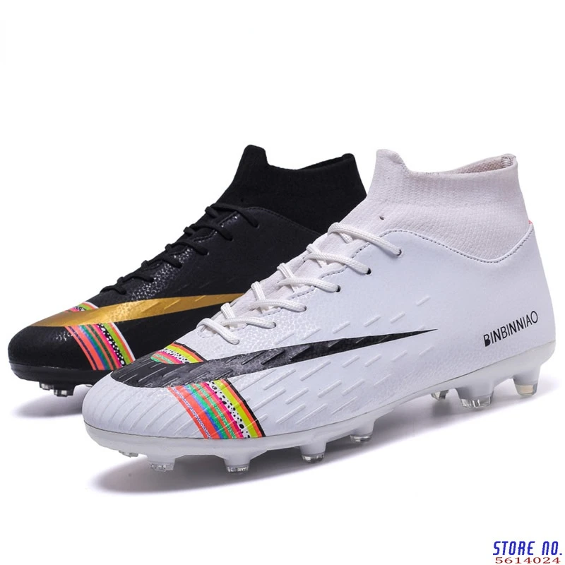 

Soccer Shoes Men Football Boots Shoes Futsal Soccer Cleats Teenager Ankle High Tops Kids Indoor Soccer Training Sneakers