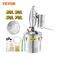 VEVOR 20L 30L 50L 70L Alcohol Distiller Machine Beer Brewing Equipment DIY Wine Moonshine Apparatus Dispenser Kit Home Appliance 1