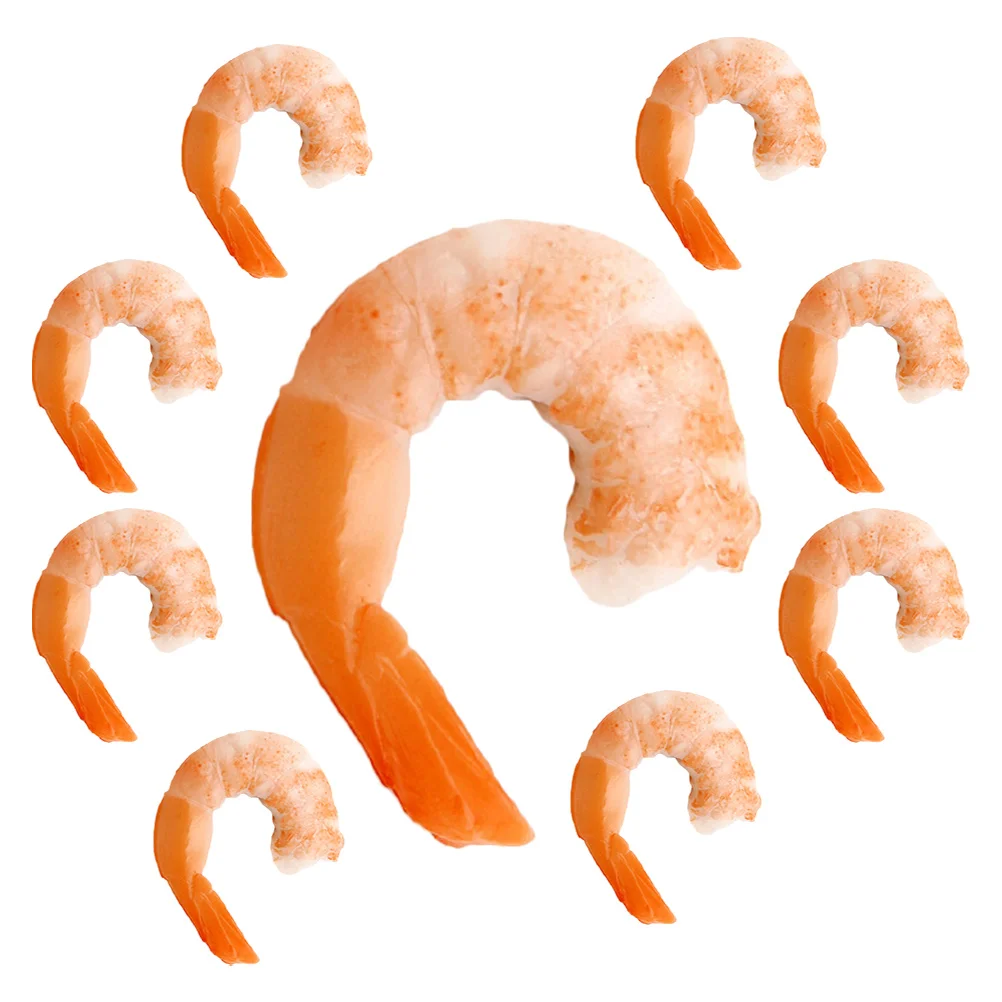 

9 Pcs Sea Sea Decors Sea Toy Model Halloween Shrimp Figurines Models Desktop Ornaments Child