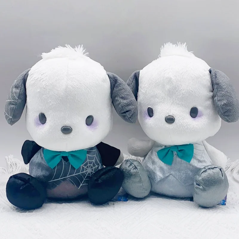 

Sanrio Kawayi Pochacco Kuromi Plush Gothic Ghost Wedding Doll Toys Soft Throw Pillow Stuffed Animals Cushion Halloween Kid Gifts