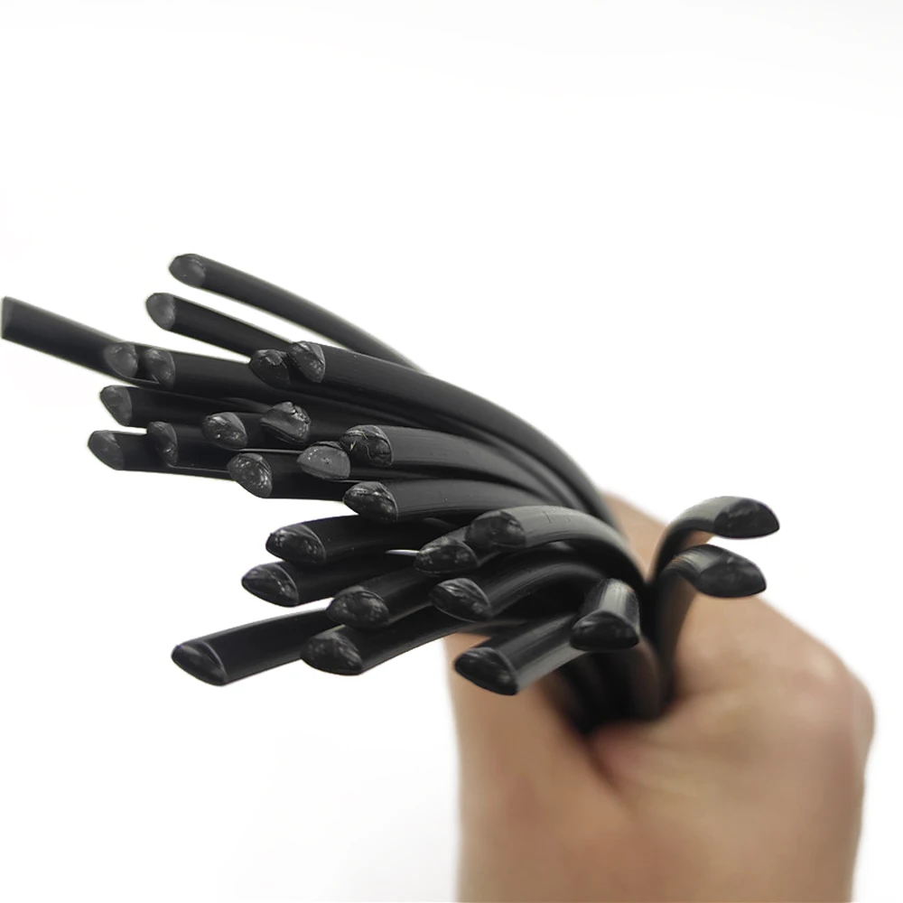 20/40pcs Plastic Welding Rods 200/300mm Length PP Black Welding Sticks 5x3mm Triangular Shape Supplies welding rods plastic welding rods