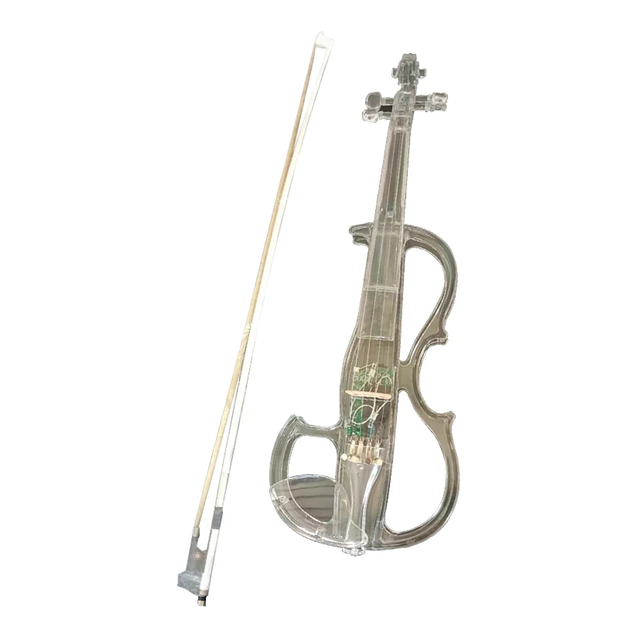 4/4 Electric Violin A variety of color Crystal violin with Light