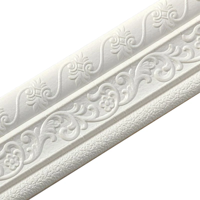 3D Self-adhesive Wall Sticker Waterproof Top Corner Line Wall Edge Strip Wall Waist Line Sticker Tile Wallpaper Border Home Deco