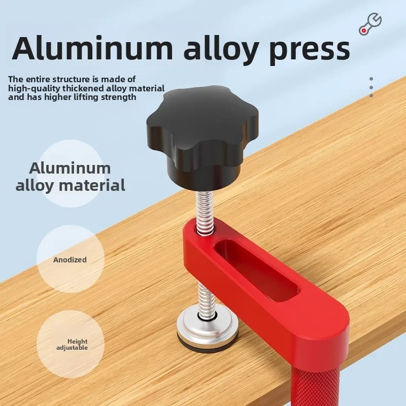 Woodworking Quick Press Desktop Press Clamp Manual Clamping Aluminum Alloy Accessories Workbench DIY Tool Anti-skid
