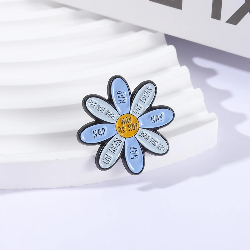 Motivierende Emaille-Anstecknadeln mit Blumenzitaten, ermutigendes Abzeichen „Du bist genug geliebt, wertvoll genug“, Brosche, Anstecknadel, Geschenk für Freunde – Detail 11
