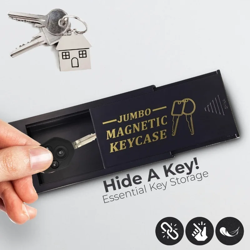 Portachiavi Magnetico Sottoauto - Nascondiglio per Chiavi di Ricambio in Plastica Resistente con Magnete Potente per Auto/Casa/Ufficio - Mai Più Bloccato - Image 3
