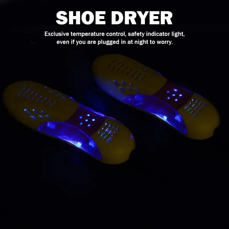 Race Car Shape Light Shoe Dryer Foot Protector Boot Odor Deodorant Dehumidify Device Household Shoes Drier Heater 2
