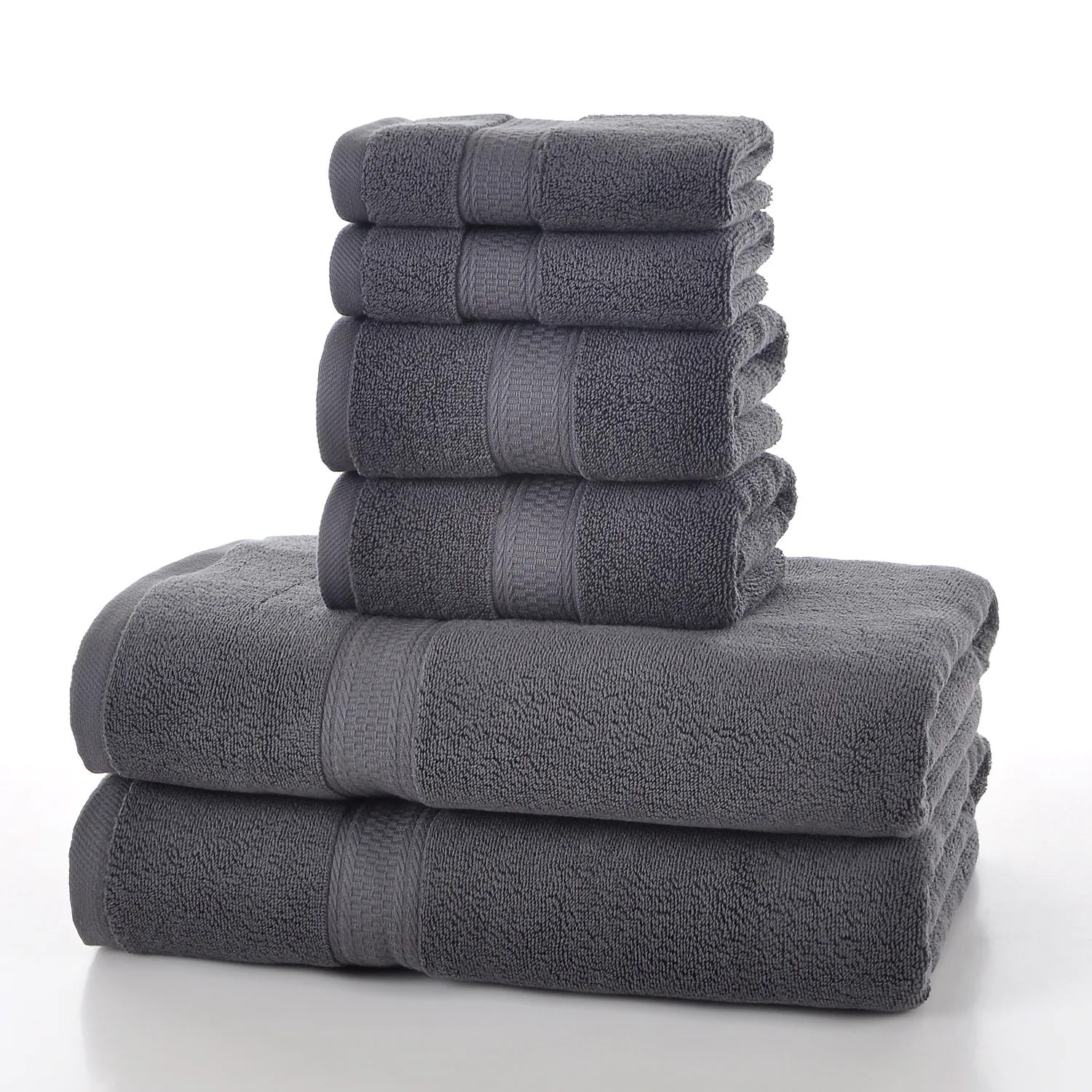 Thick Cotton Face Bath Towel Set, Bathroom for Adults, Women, Men, 2pcs 70*140, 2pcs 35*75 cm, 35*35 cm, High Quality