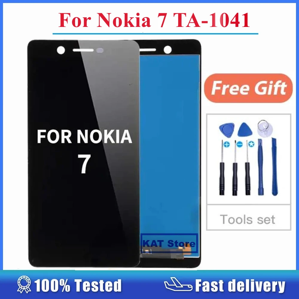 

For Nokia 7 N7 2017 TA-1041 LCD Display With Touch Screen Digitizer Full Assembly With Repair Tools