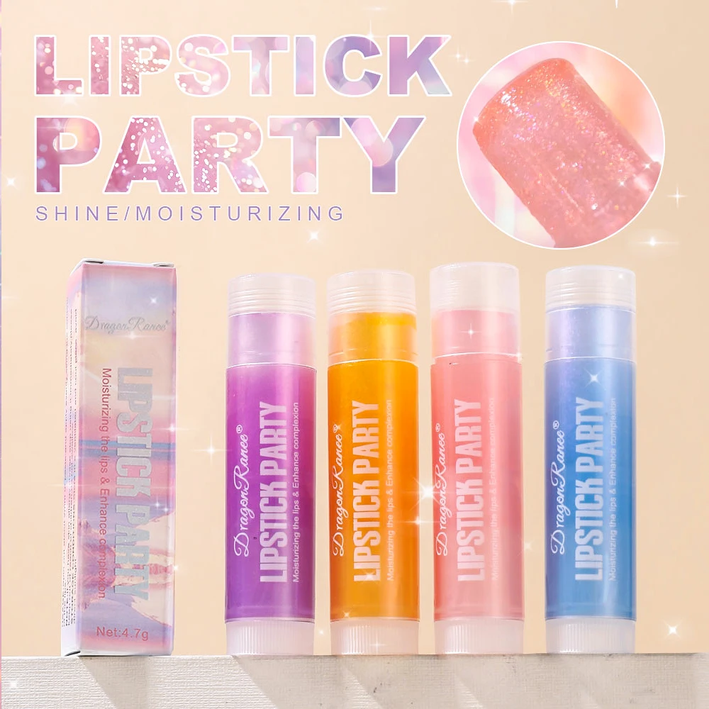Lipstick, Long-Lasting Makeup Effect, Whitening and Complexion Lip Gloss, Versatile Moisturizing and Moisturizing Lip Gloss, Autumn and Winter Base, Lip Protection, Water-Glossy Mirror Lip Balm 6