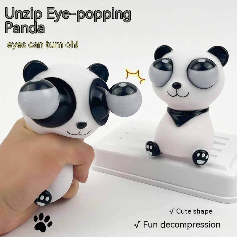 

Explosive-Eyed Panda Doll, Pinch And Release To Relieve Stress, Cute Cartoon Animal Doll, Fun And Funny Stress-Relieving Toy