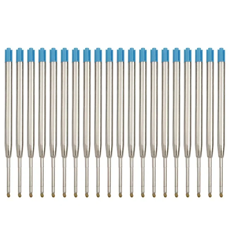 6 x compatibel Parker, Pelikan, balpenvullingen G2-formaat lijndikte M (middel) van Online, internationale standaard grote vullingen, onuitwisbaar, kleur elk 2 x rood, blauw, zwart
