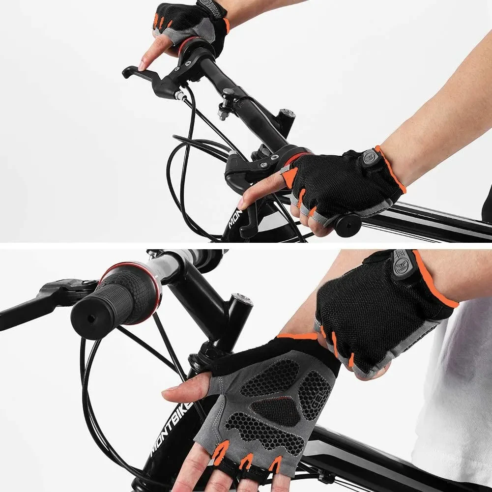 Cycling Gloves Anti Slip Shock Breathable Half Fingerless Gloves Bike Mtb Sport Mittens Cycling Bicycle protective gloves