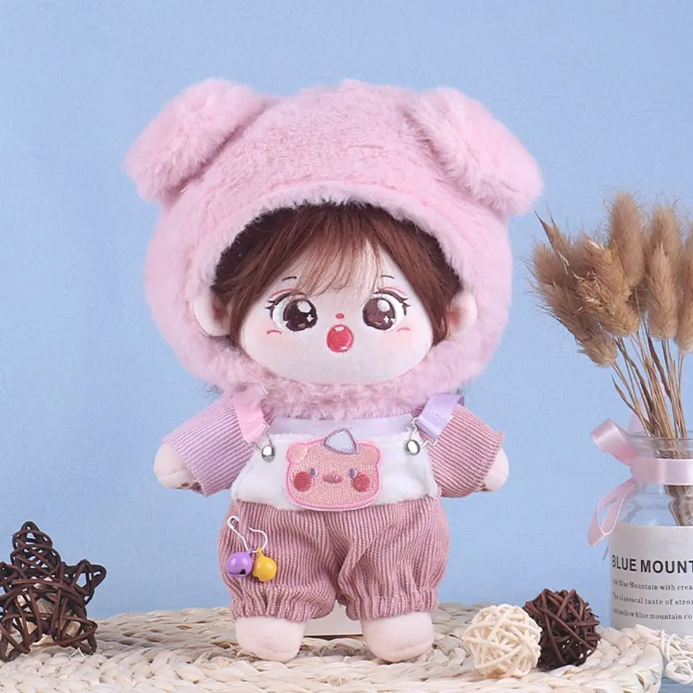 Doll Clothes 20cm Cotton Doll Clothes Onesuit Head Cover Star Doll Clothes Dress Up Dress Doll Winter Outfit 20cm Cotton Doll