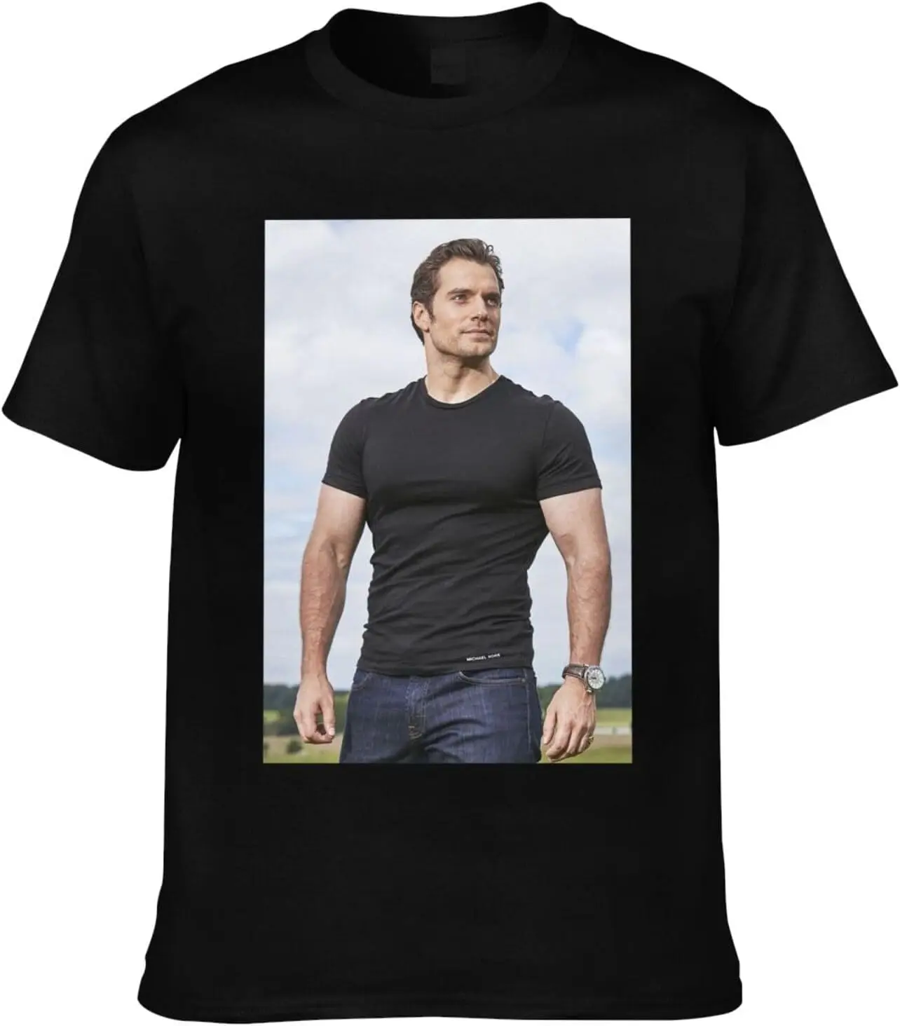 

Henry Cavill T-Shirt Crewneck Top Short-Sleeve T-Shirt 100% Cotton Tees for Men,Women (8Sizes)